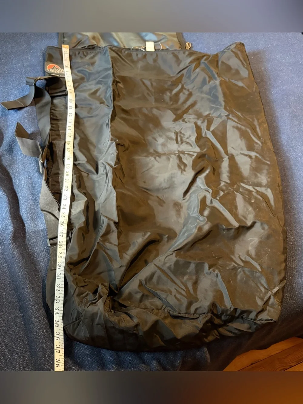 Lowe Alpine Black Backpacking Travel Tote Airline Cover Gear/Duffel Bag